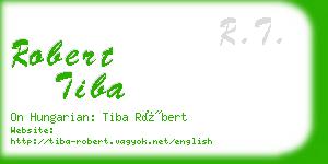 robert tiba business card